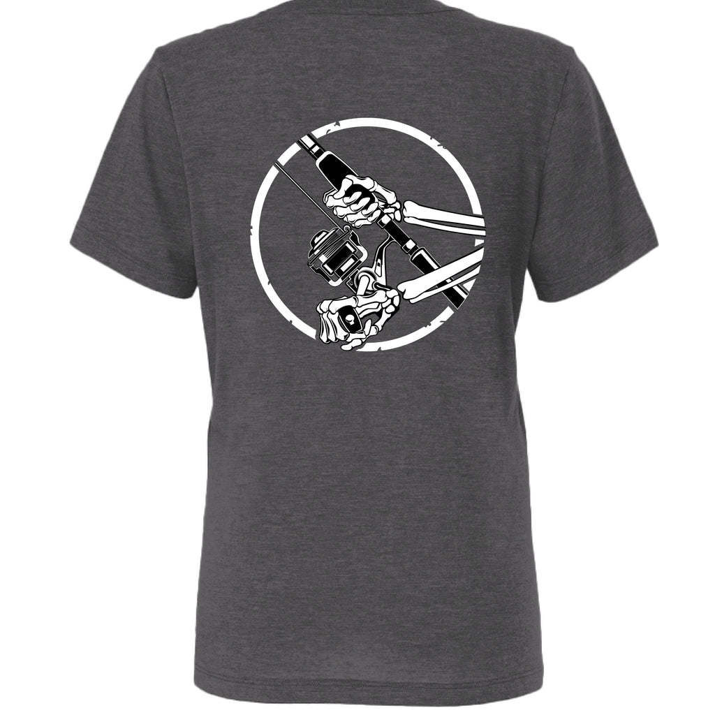 Solid Dark Grey Triblend - BACK