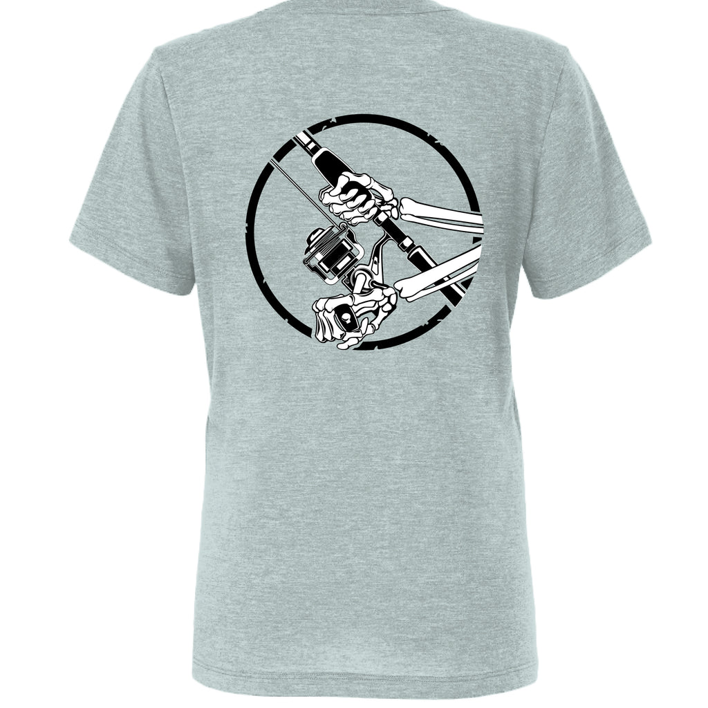 Dusty Blue Triblend - BACK